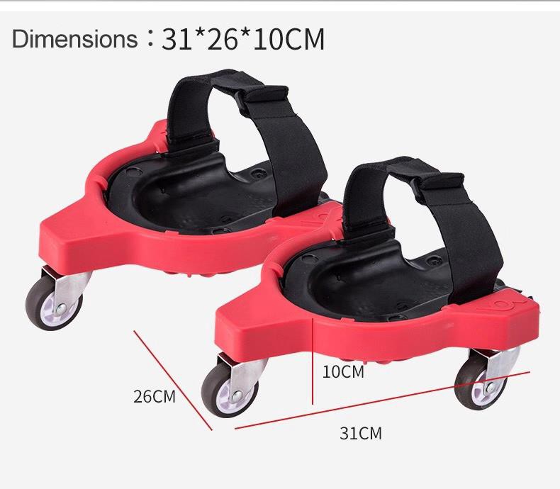 rolling knee pads-dimensions